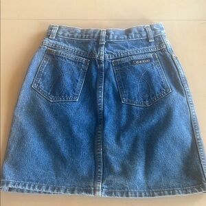 Calvin Klein Blue A-Line Mini Skirt